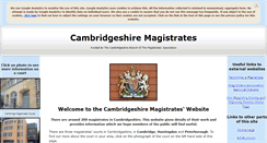 Desktop Screenshot of cambsmagistrates.org.uk